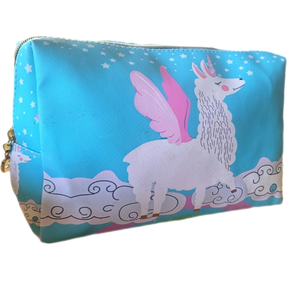 Waterproof Makeup Travel Cosmetic Bag Spacious Llama 🦙 Unicorn 🦄 Alpaca